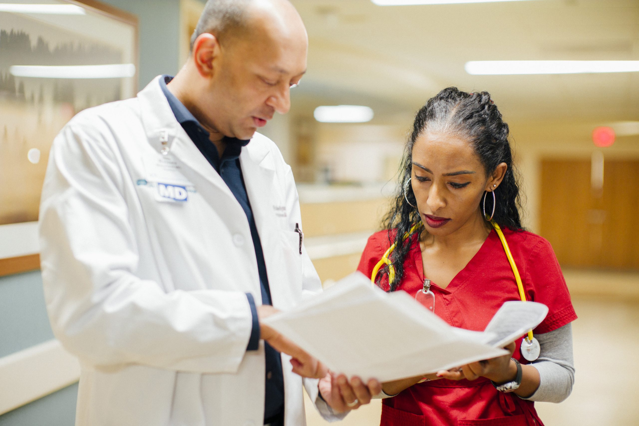 Advocate Health experienced nurse with physician.