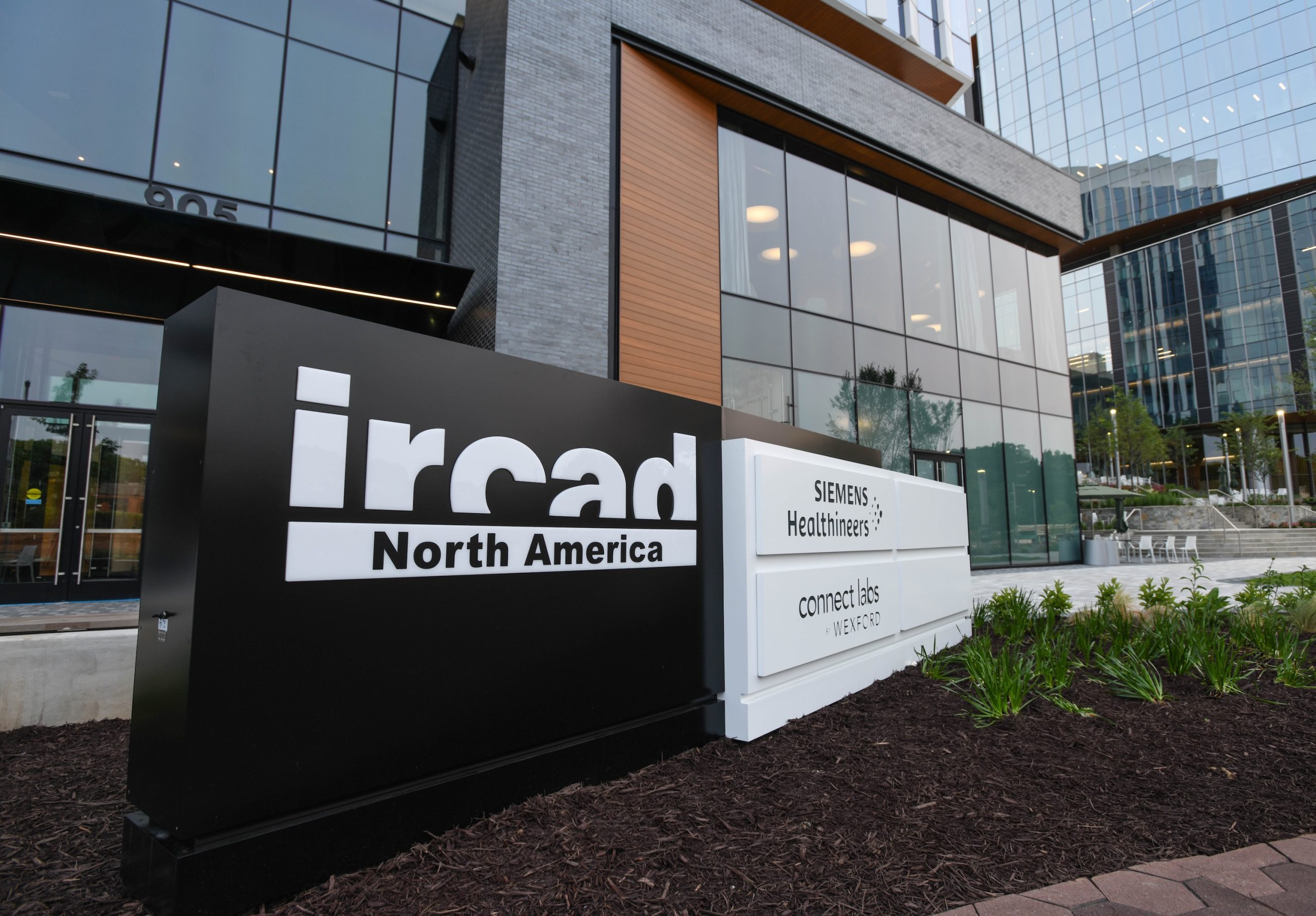 IRCAD North America building exterior in The Pearl