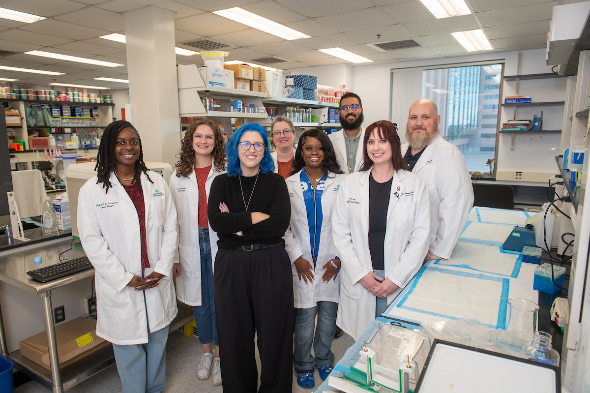 Group of staff in lab setting