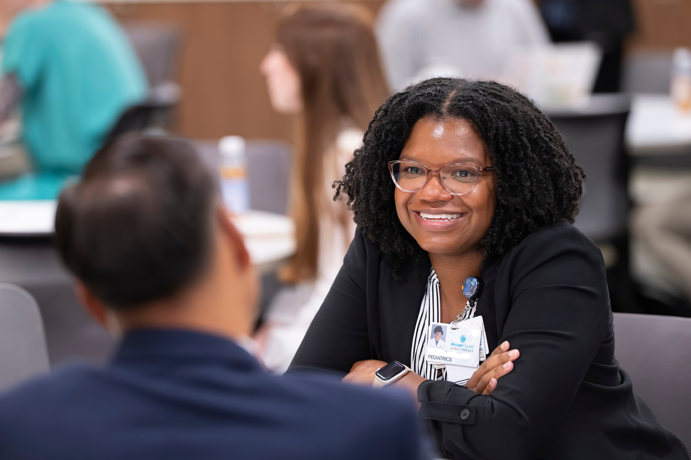 Advocate Health teammate at research conference