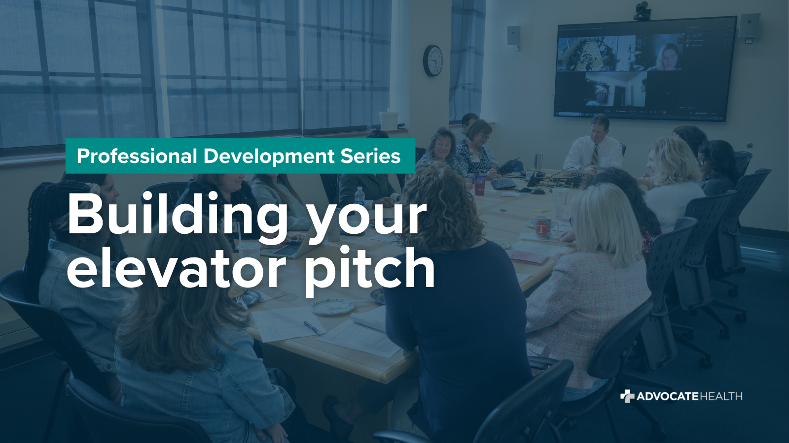 Professional development series - building your elevator pitch